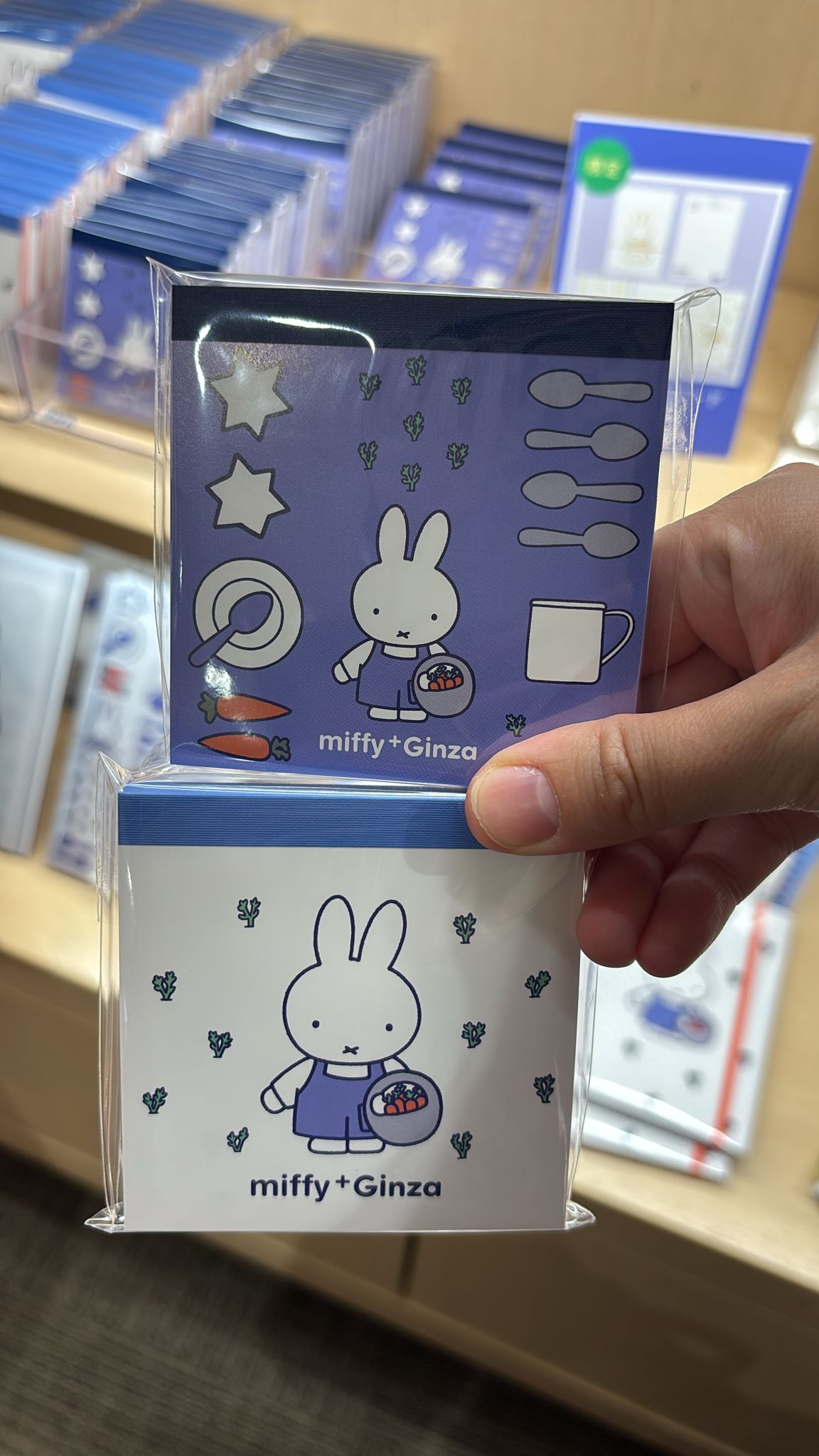 MIFFY GINZA 展 memo 藍色/白色