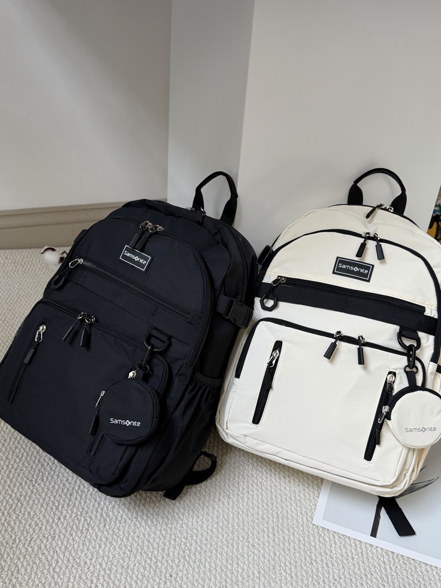 $268件/2色選擇。🎒 Samsonite 抗菌減壓雙肩包（NW4系列）🎒