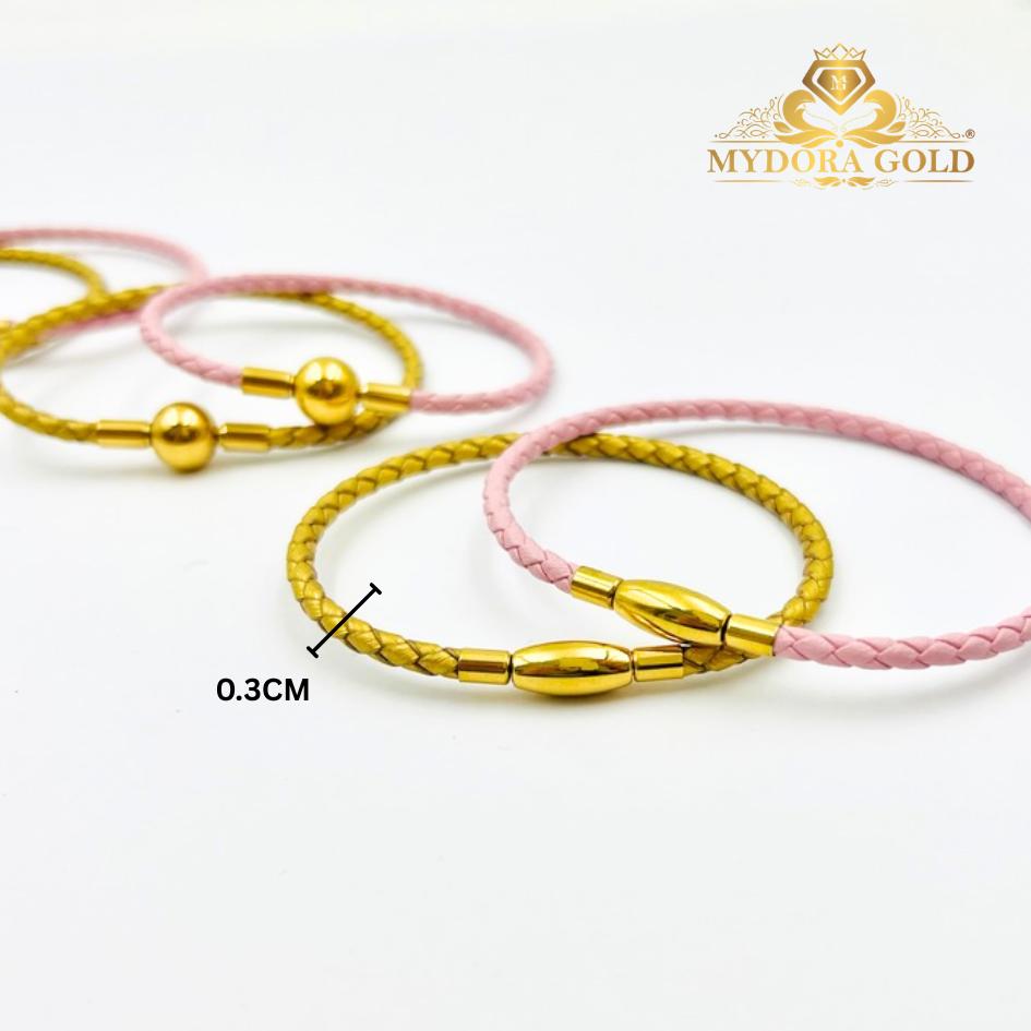 MYDORA Clip Clip Leather Bracelet