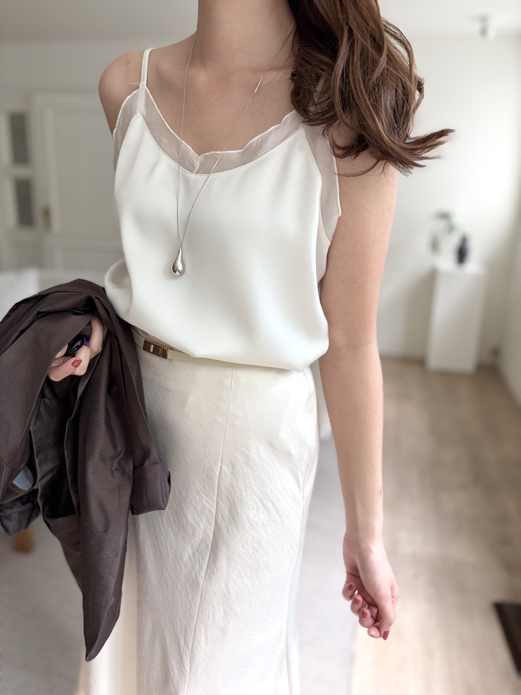 Silky Adjustable Cami (Ivory)