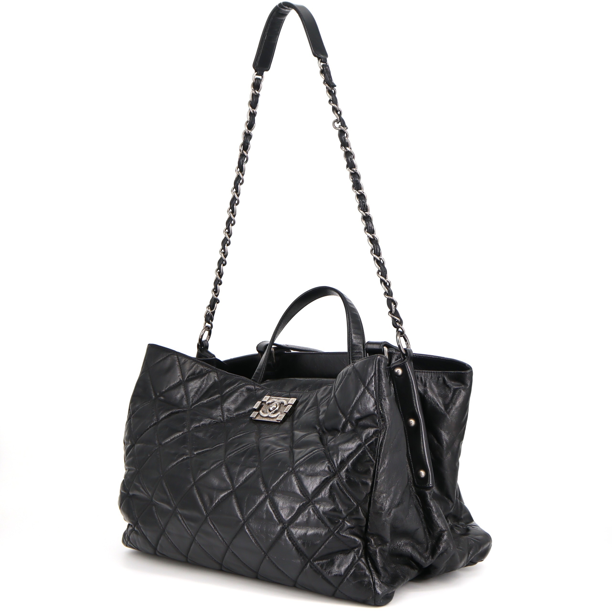 Chanel Matelasse Calfksin Boy Lock 2way Bag