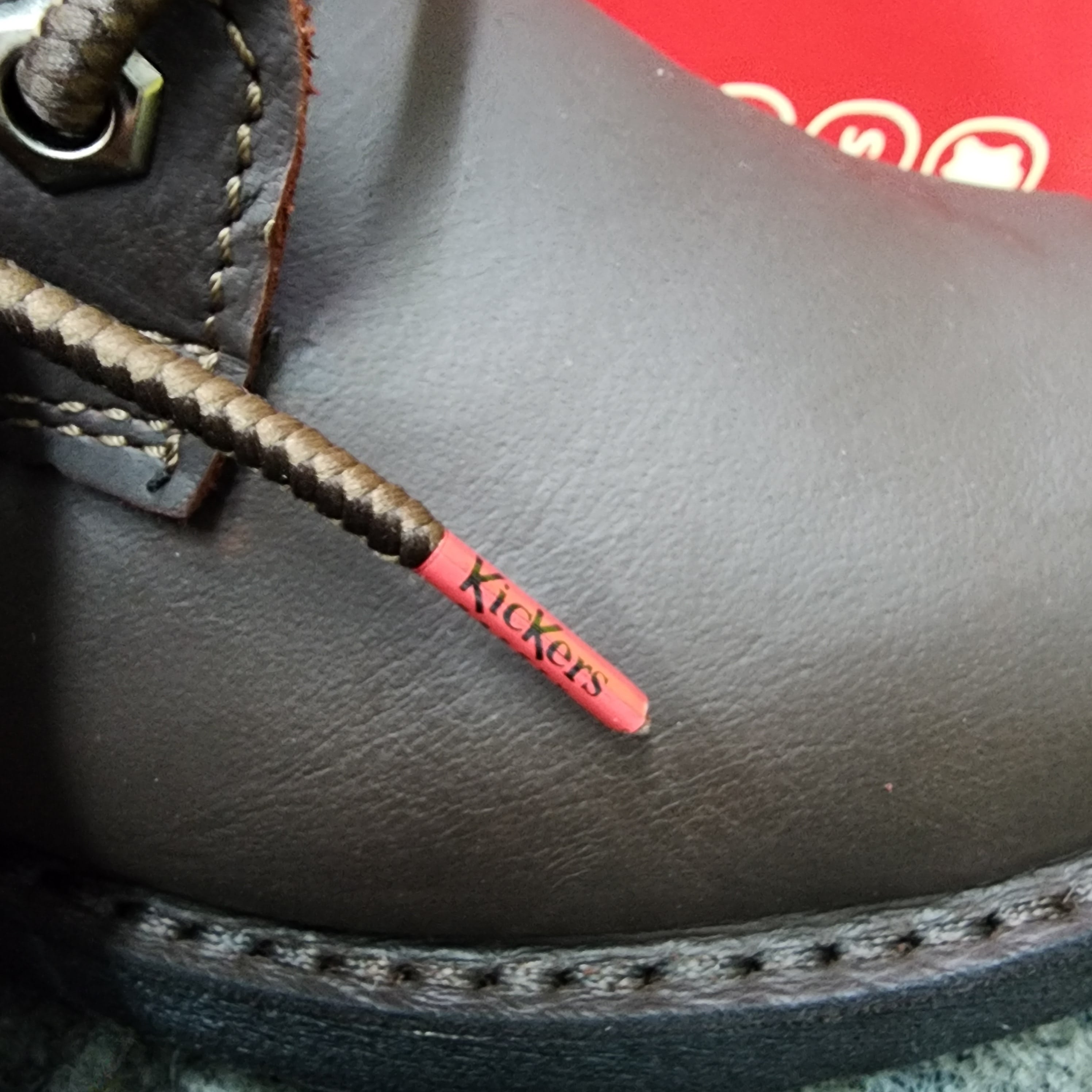  ️KicKers Safety Shoes KK 602 SIRIM DOSH Mid Cut Lace Black Cherry Steel Plate Toe Cap Kasut Keselamatan