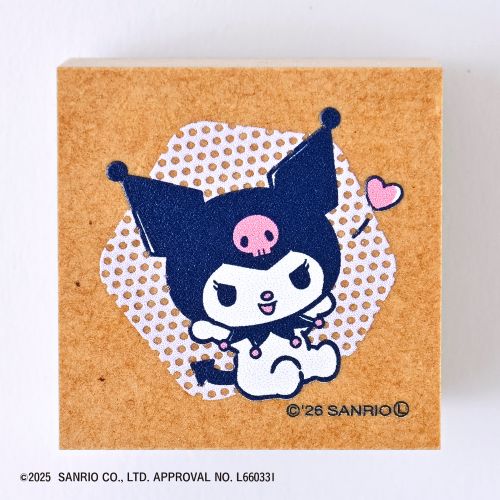 現貨｜Sanrio Kuromi 日本製 Beverly 木製 印章 印仔 (TSW-205)