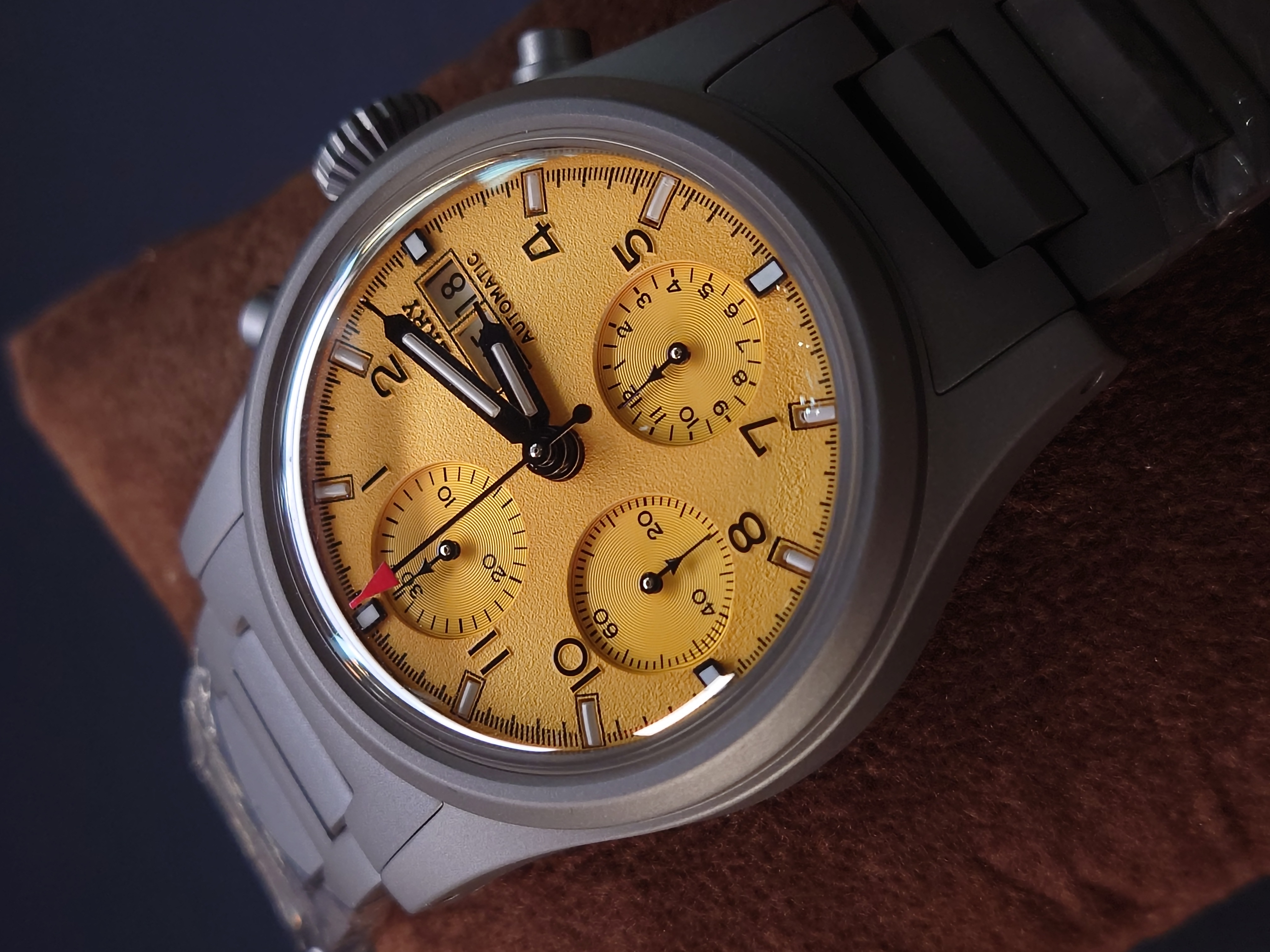 Boderry Landmaster Titanium Chronograph Automatic -  BD-A18T-05B Yellow