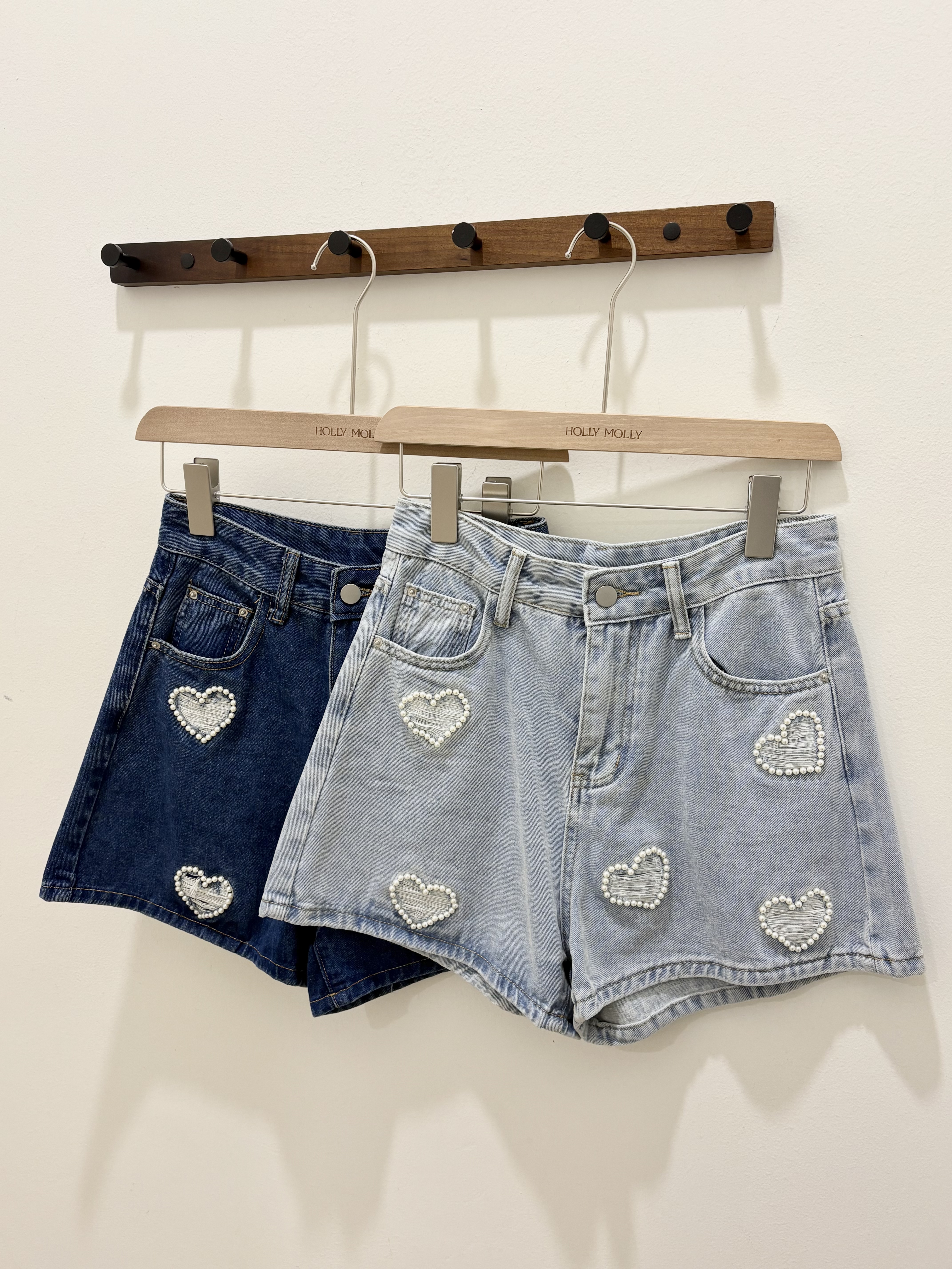 J211可爱心形短裤