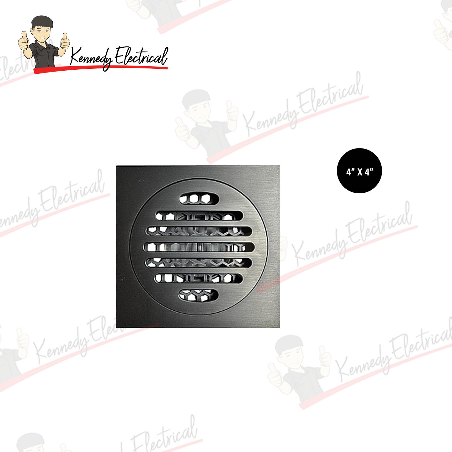 Otosani 4" X 4" H/D Ceramic Brass Gt Grating (Xs-02#) W46-10