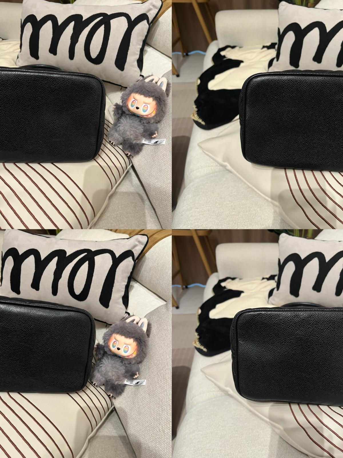 Chanel 黑色魚子醬牛皮希爾頓包，Vintage 絕版 100%Authentic ,95%new✅14Card ✅Dust bag