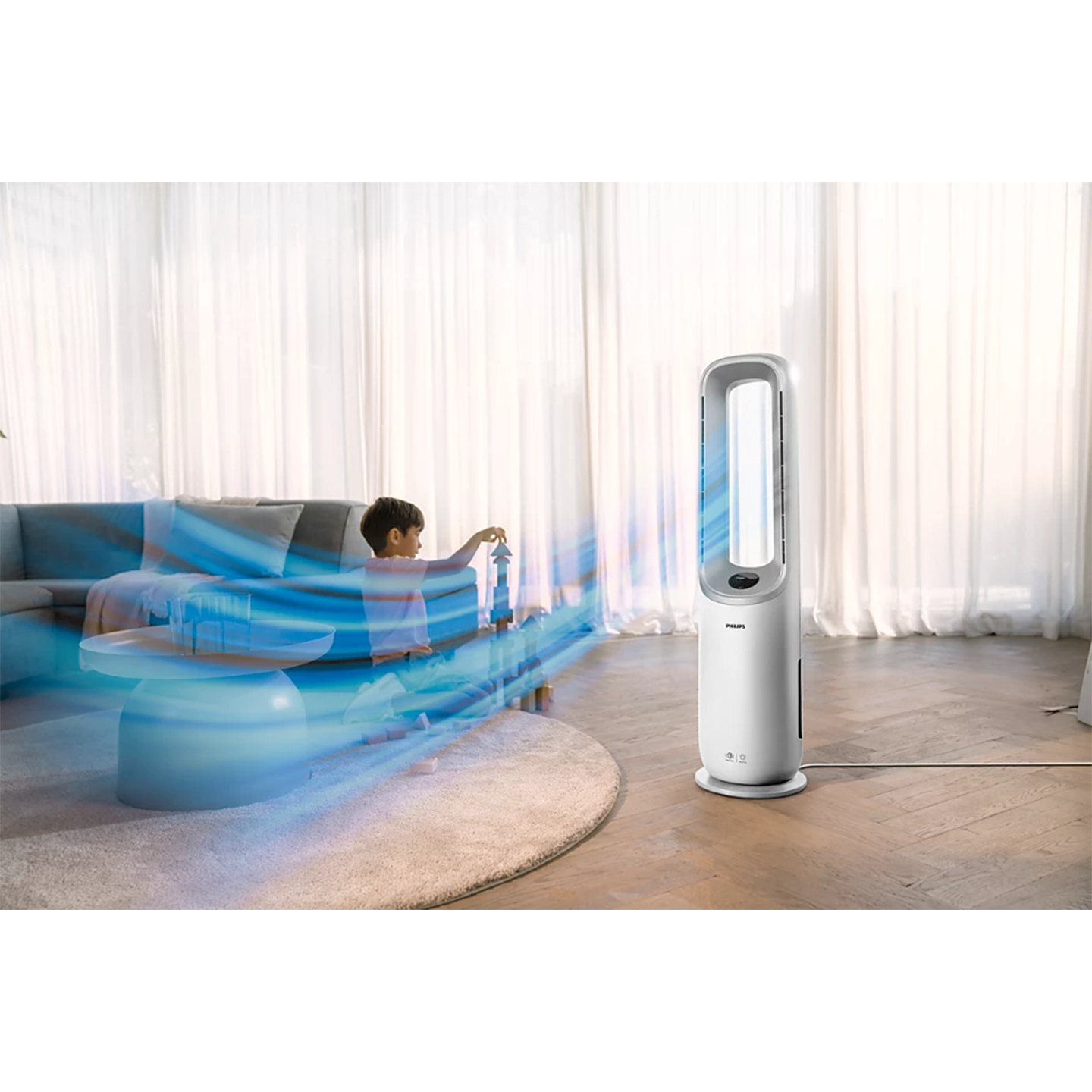 Philips Air Purifier (40W) Air Performer 7000 series 2-in-1 Air Purifier and Fan AMF765/30
