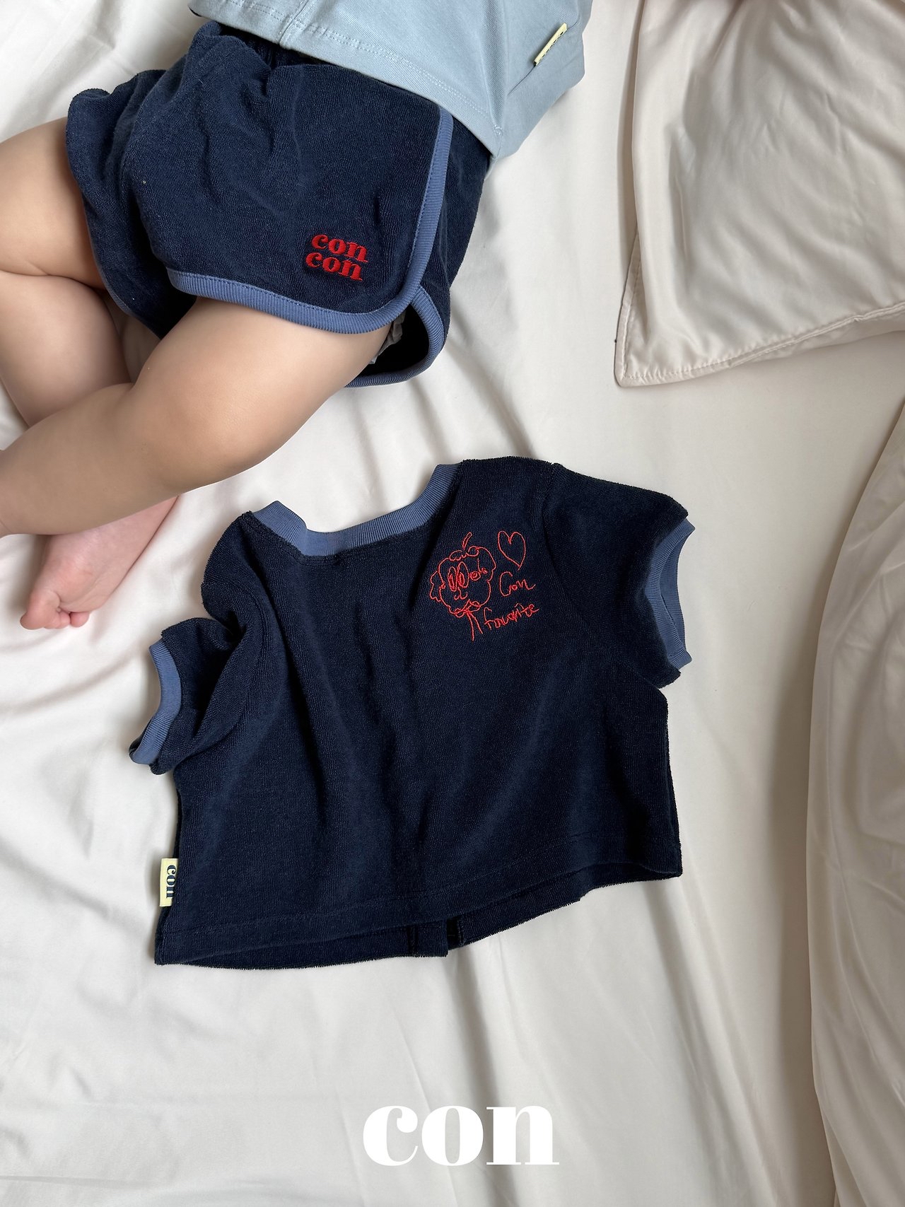 Con | 2way cardigan (Navy size4(97-107)