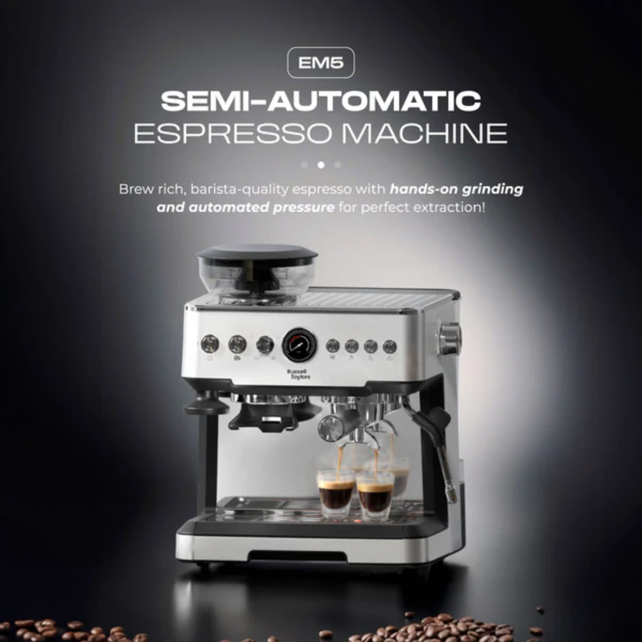 Russell Taylors 20-Bar Espresso Coffee Machine (EM5)