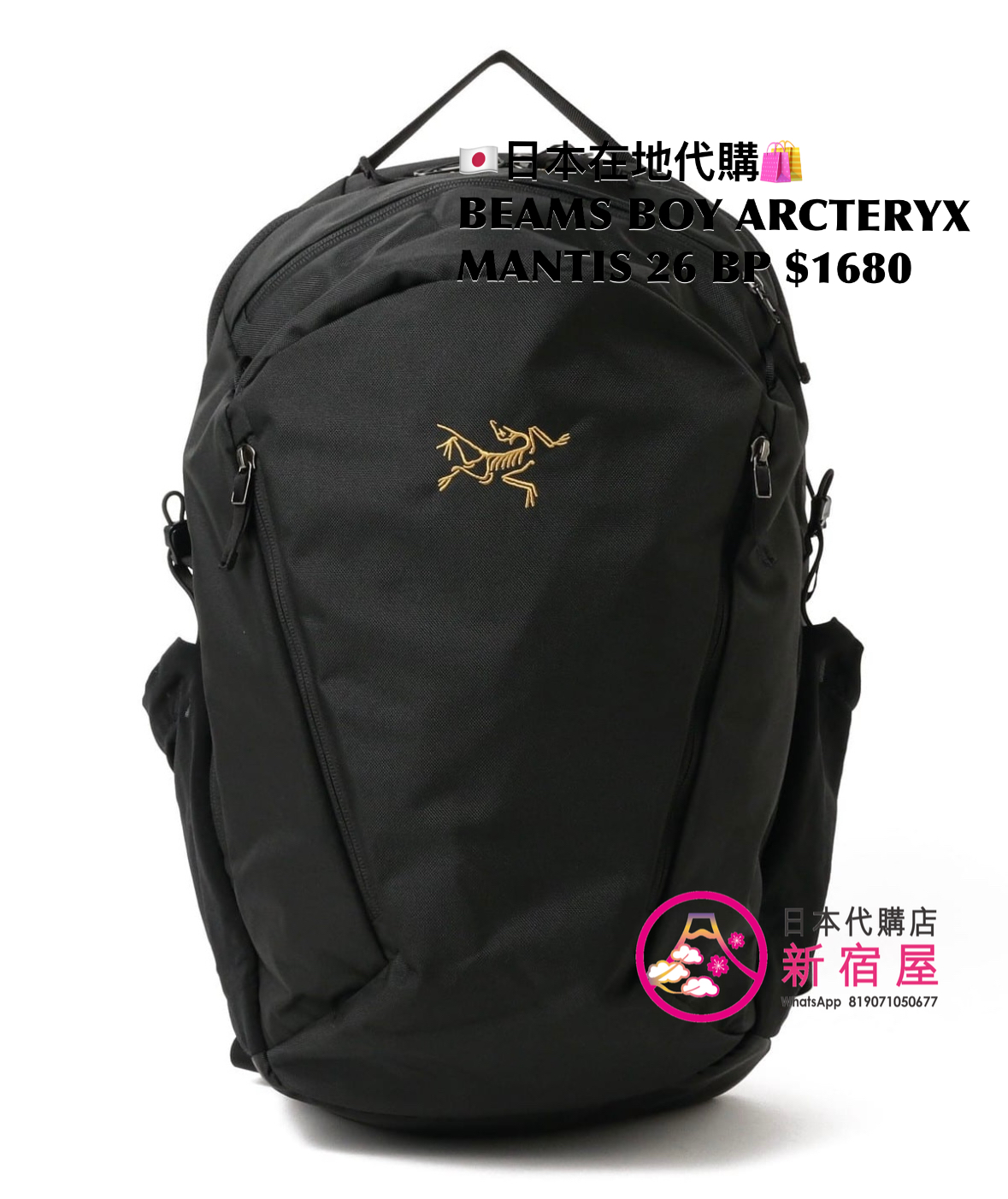 BEAMS BOY ARCTERYX MANTIS 26 BACKPACK