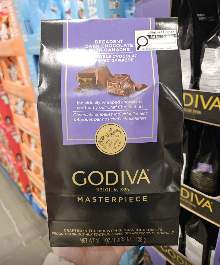 加拿大直送 ❗️只做一團❗️  美國 Godiva Masterpiece 流心心太軟黑朱古力家庭裝（428g）一包大約45粒