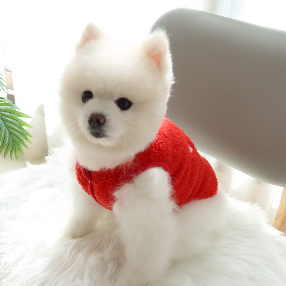 HONEY DOG🇰🇷 秋冬保暖羊羔絨快餐刺繡背心 (四款可愛造型)