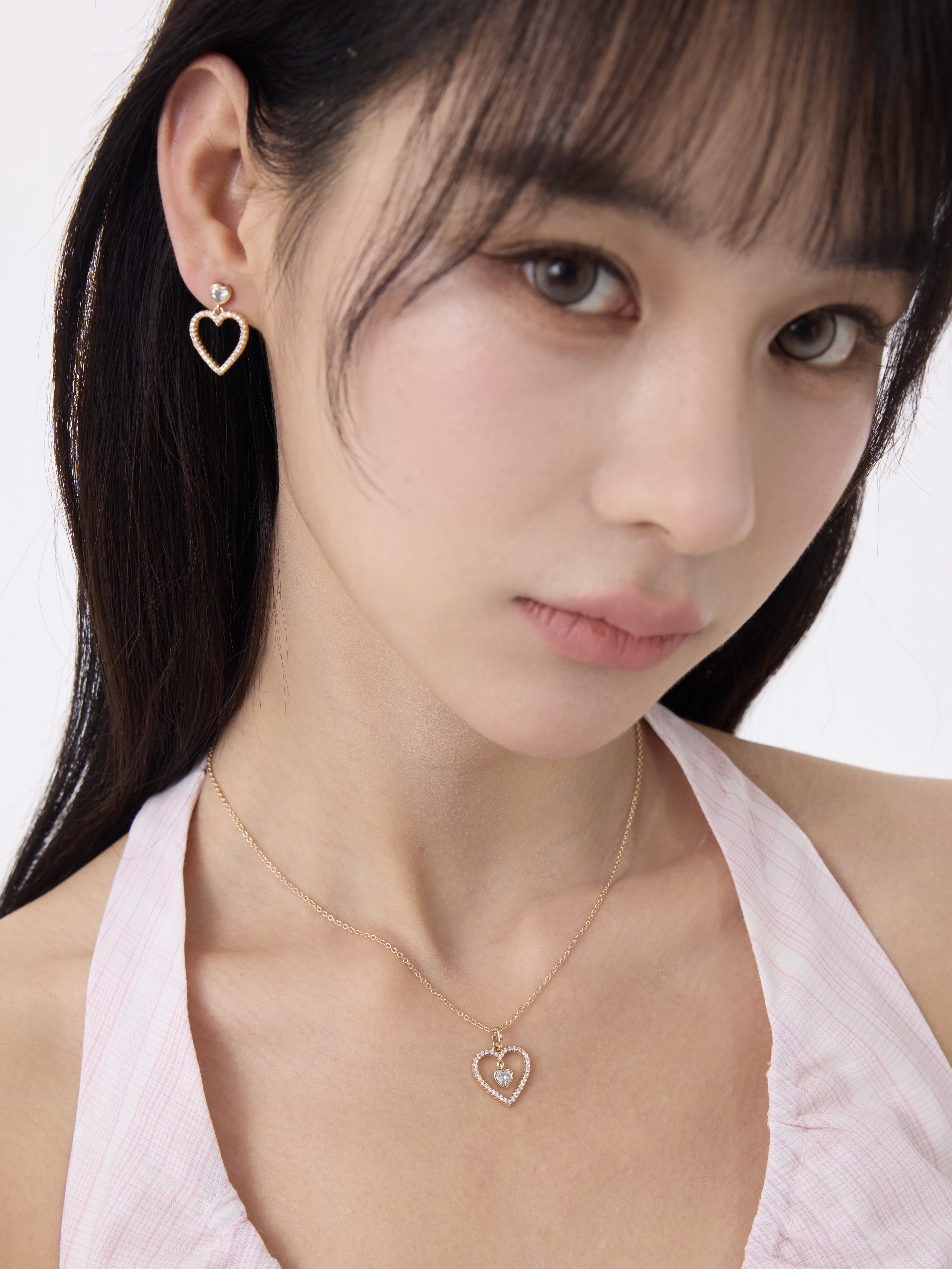 Astra Heart Earring Plaqué or