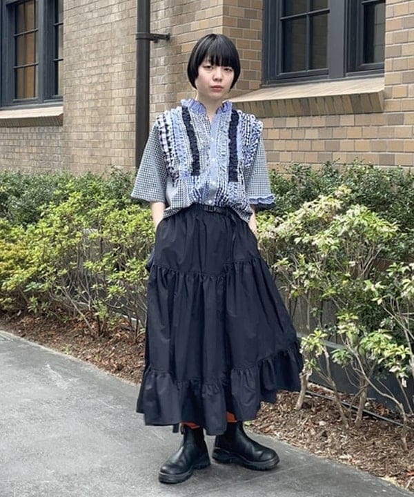 日本製TORI-TO x BEAMS BOY 拼款恤衫