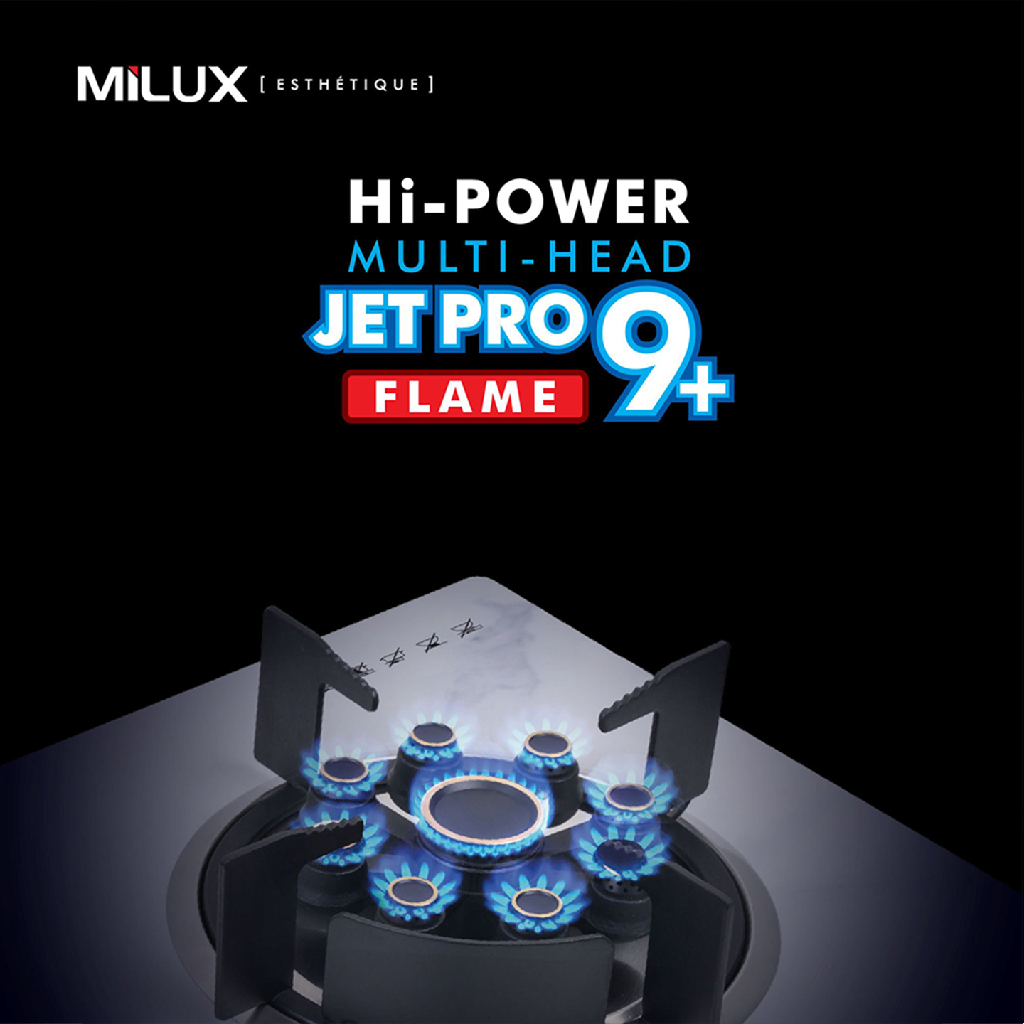 Milux 4.8kW Sintered Stone Built-in Hob White (MGH-C699F-W)