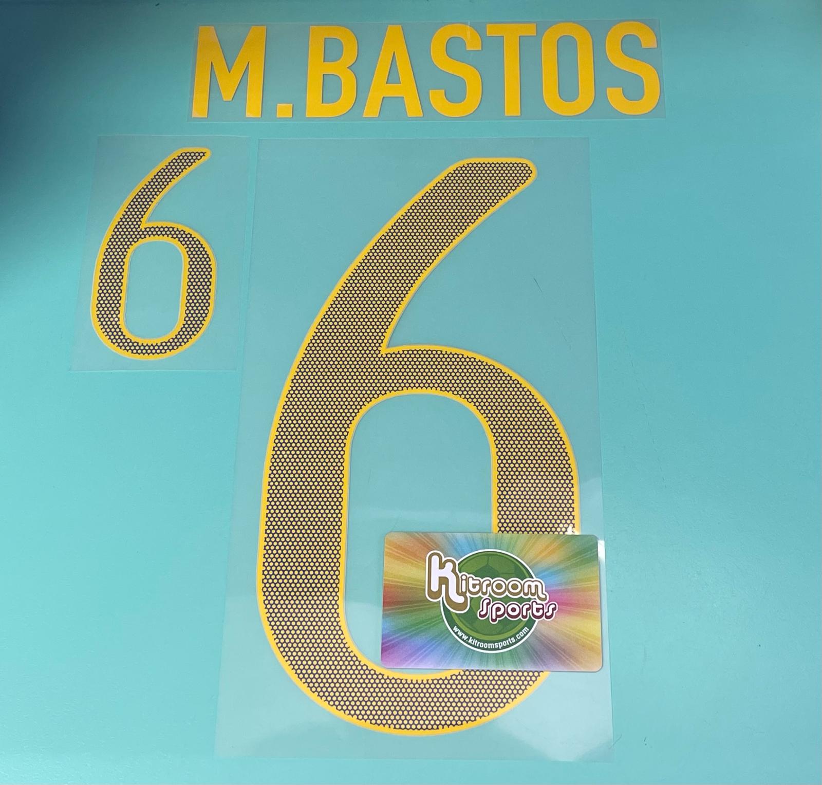 2012 Brasil Away Nameset #6 M.BASTOS