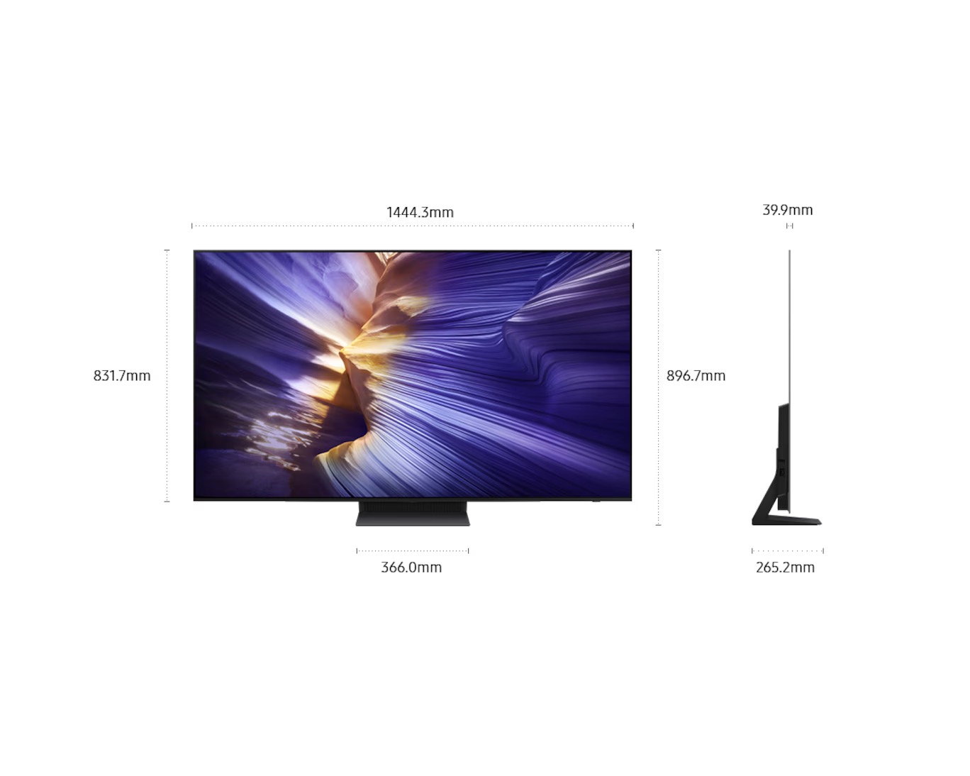 65" SAMSUNG QA65S90F 三星 4K 65S90F Smart OLED TV (國際版) 