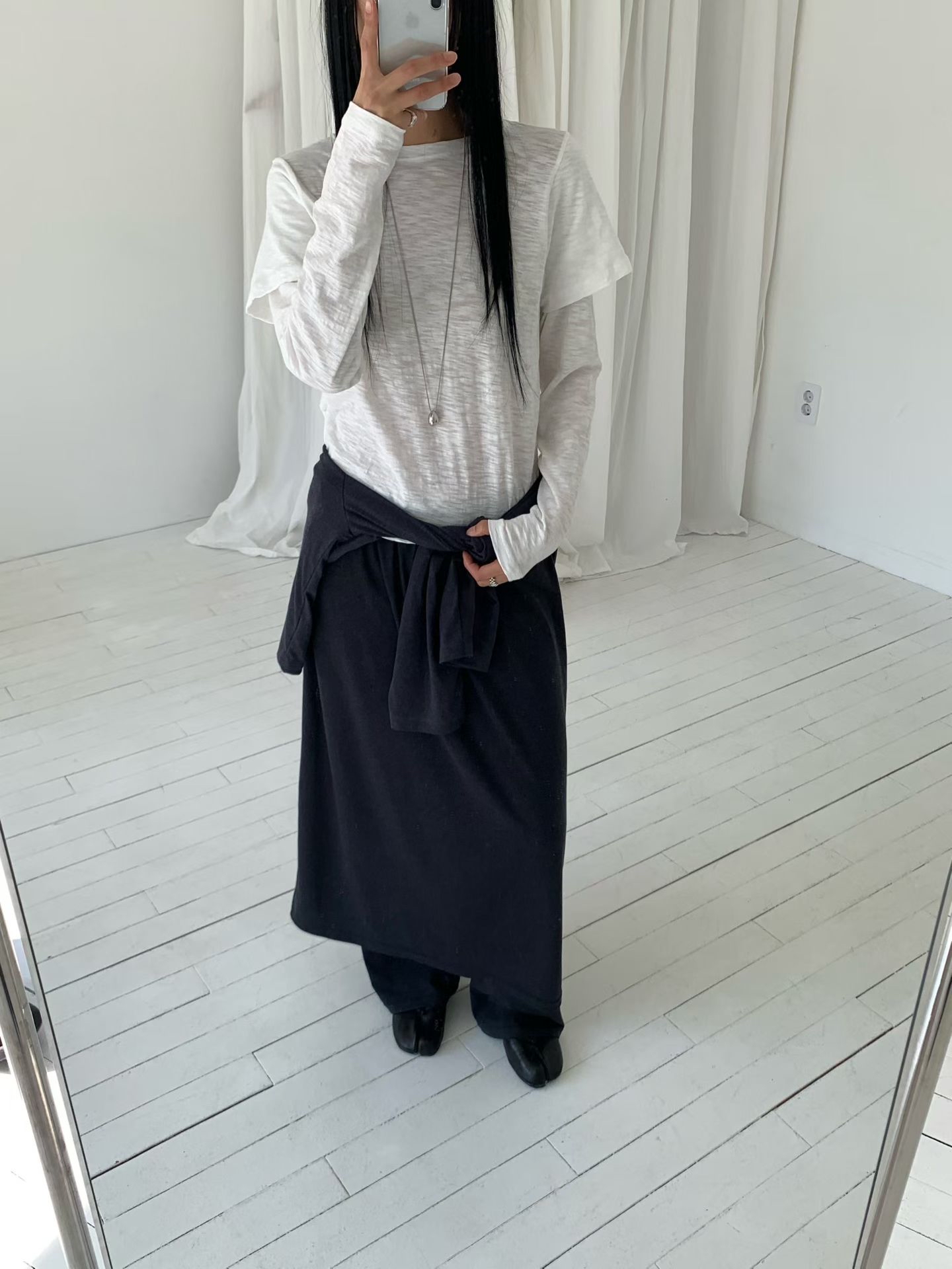 221529 假兩件裙褲