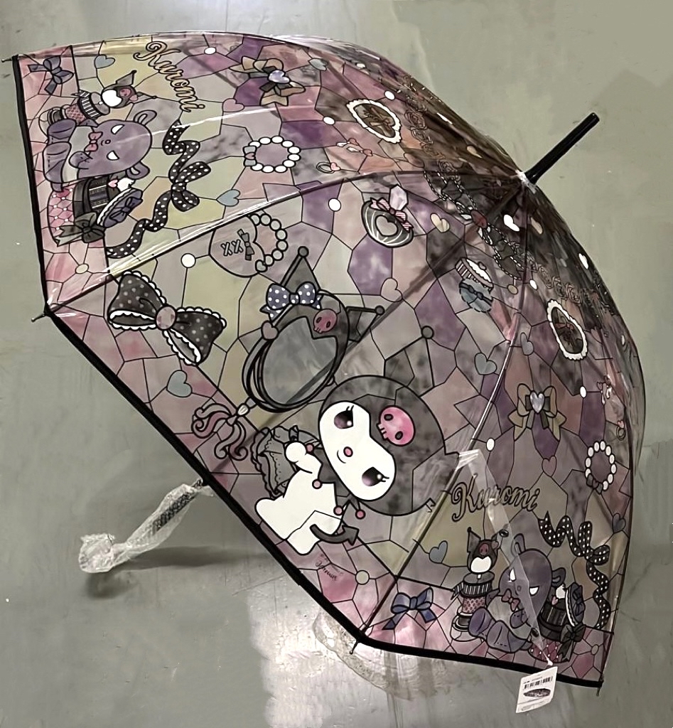 🎌日本直送🎌Kuromi 玻璃彩繪透明直傘