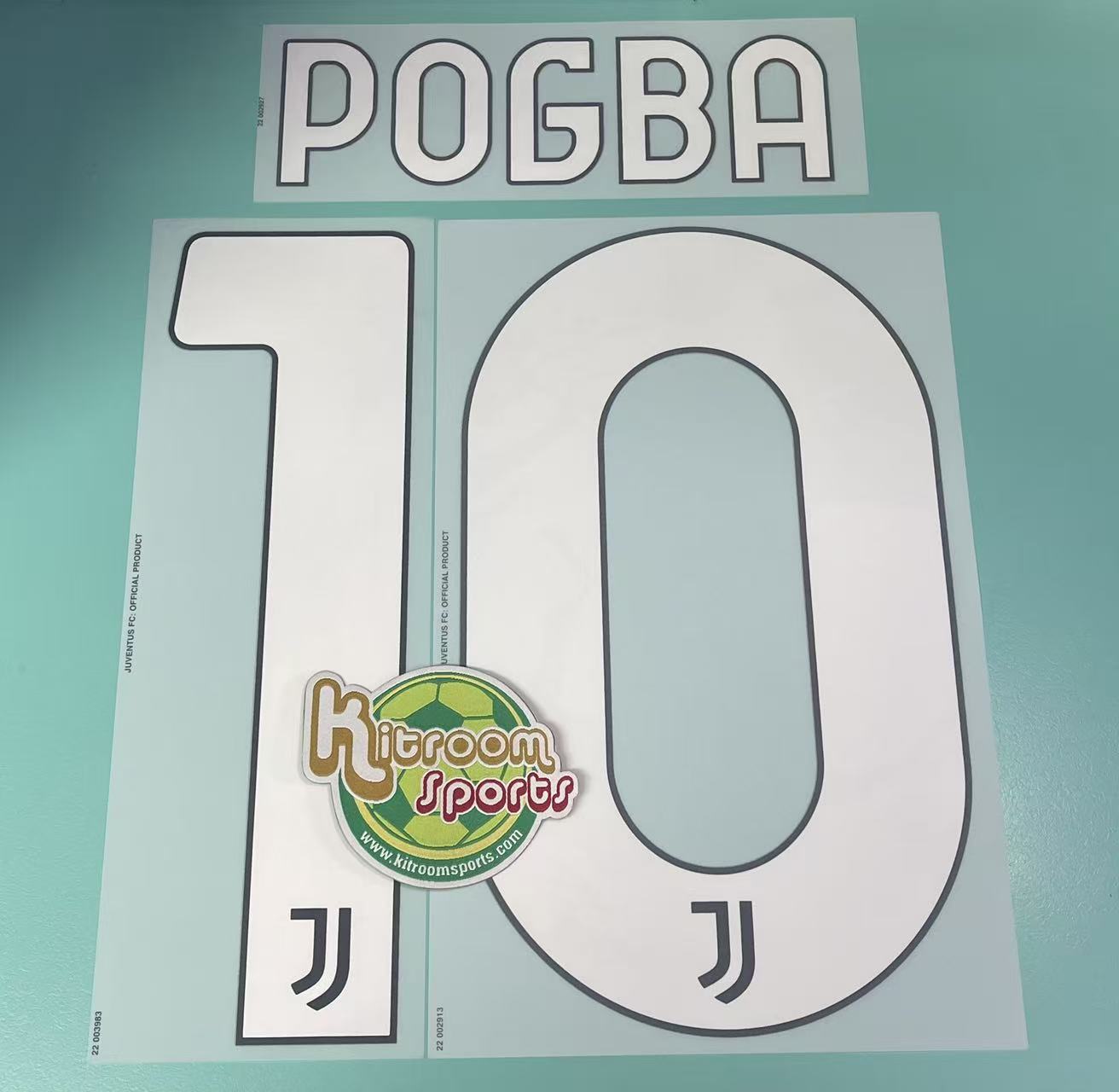 2022-23 Juventus Away / 3rd Nameset #10 POGBA