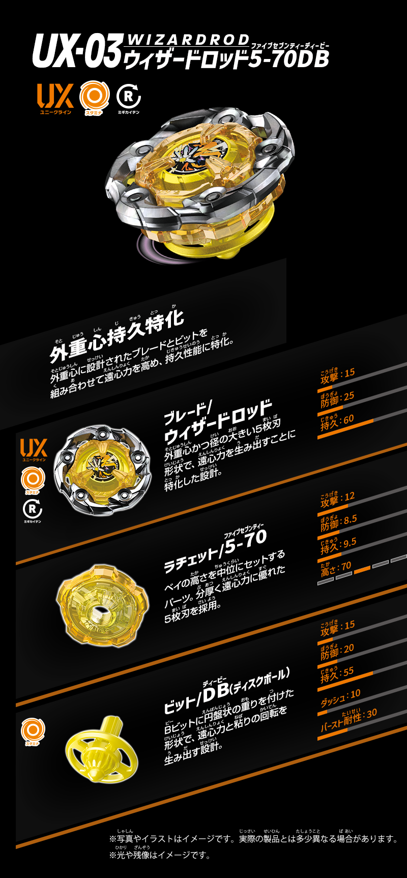  [限量預購] [7月中到貨] 爆旋陀螺 UX-03 補充包 魔導法杖 5-70DB (8202607914495)