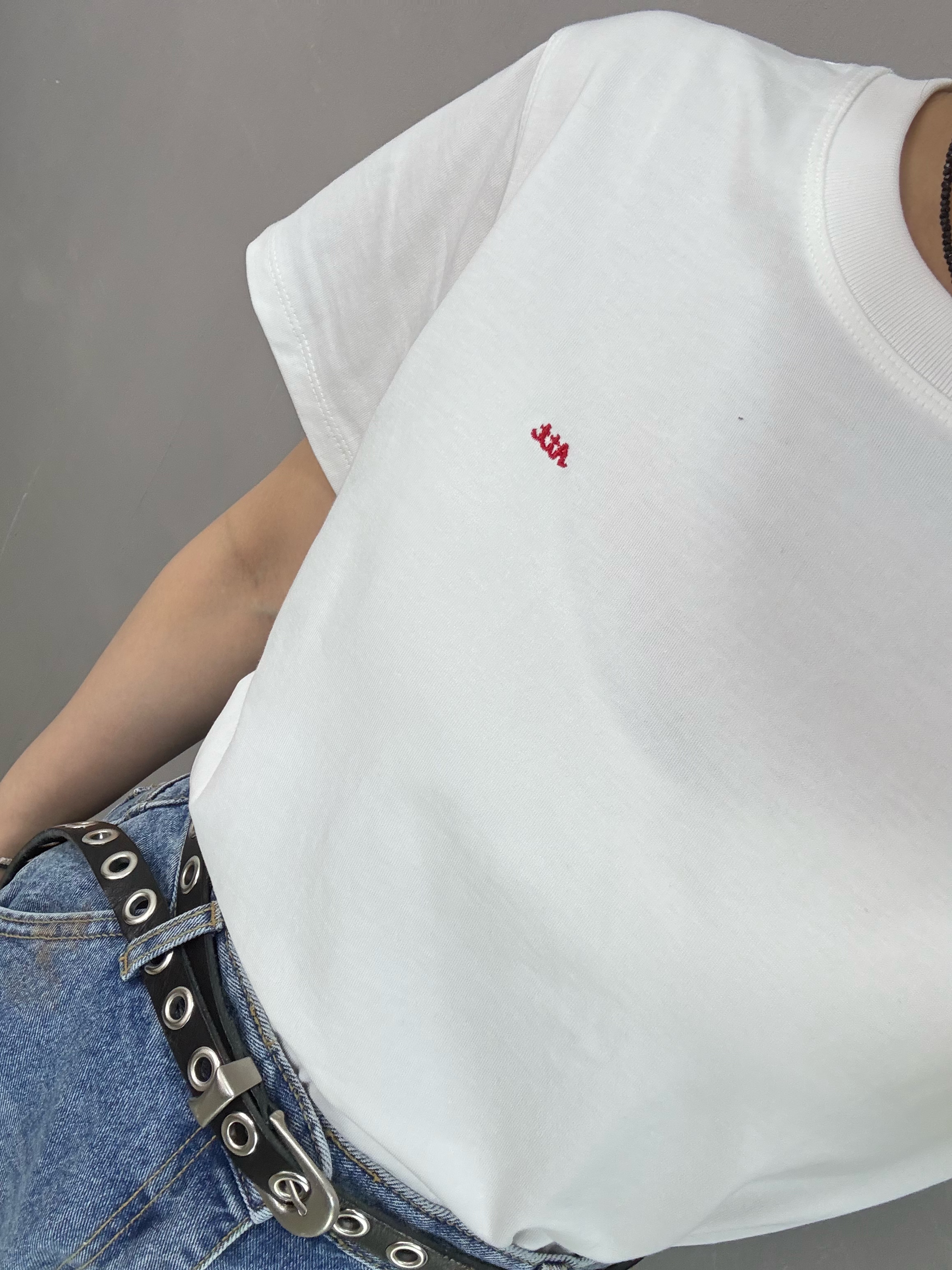 U69 細刺繡字Tee