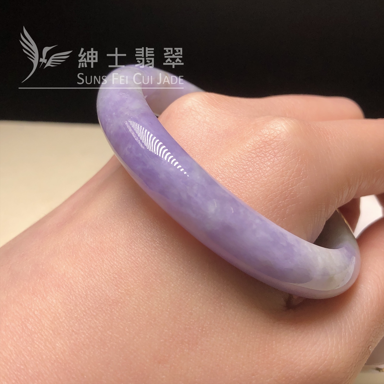 C05937 正紫貴妃鐲52.4mm