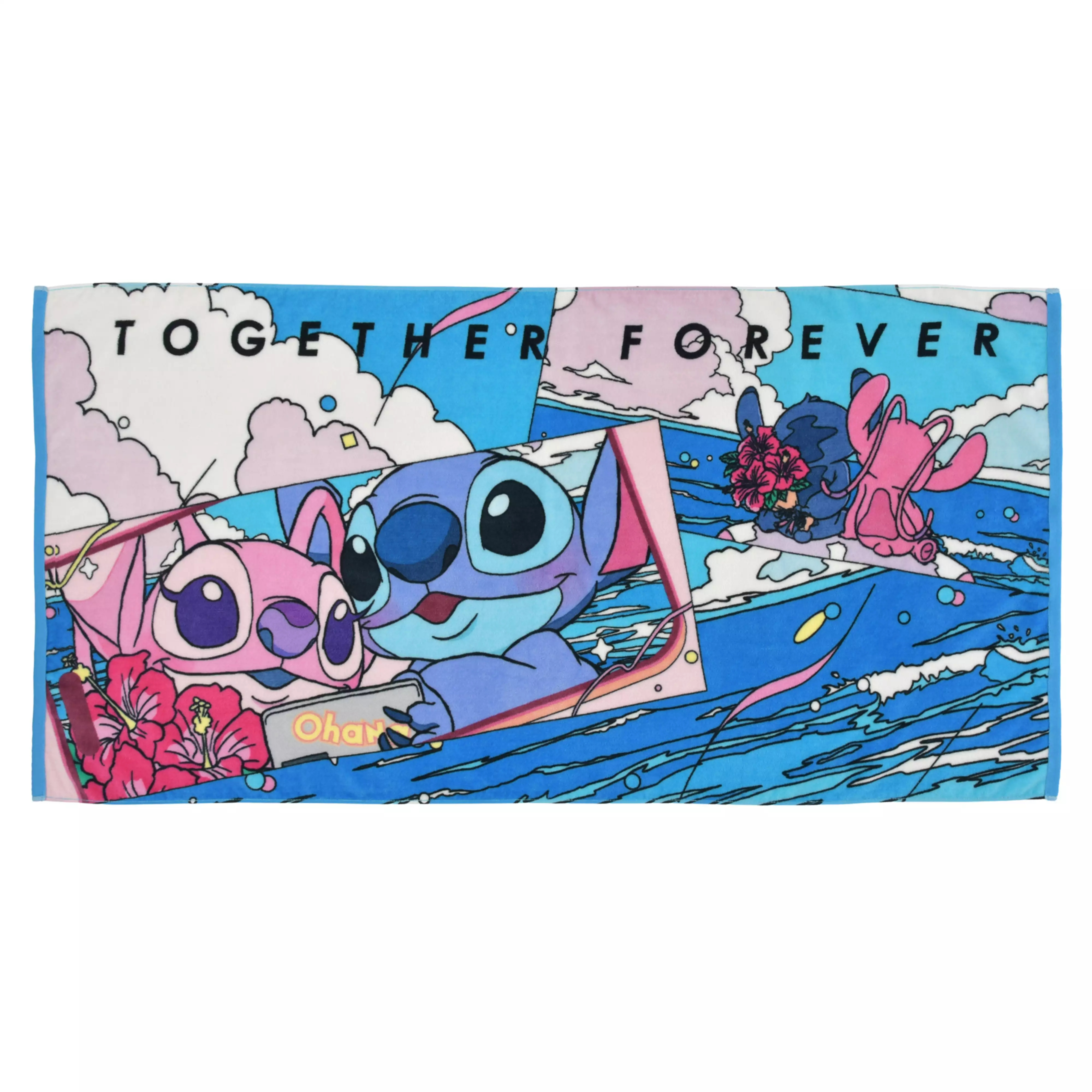 🌸 【預訂】Bath Towel - STITCH ＆ ANGEL