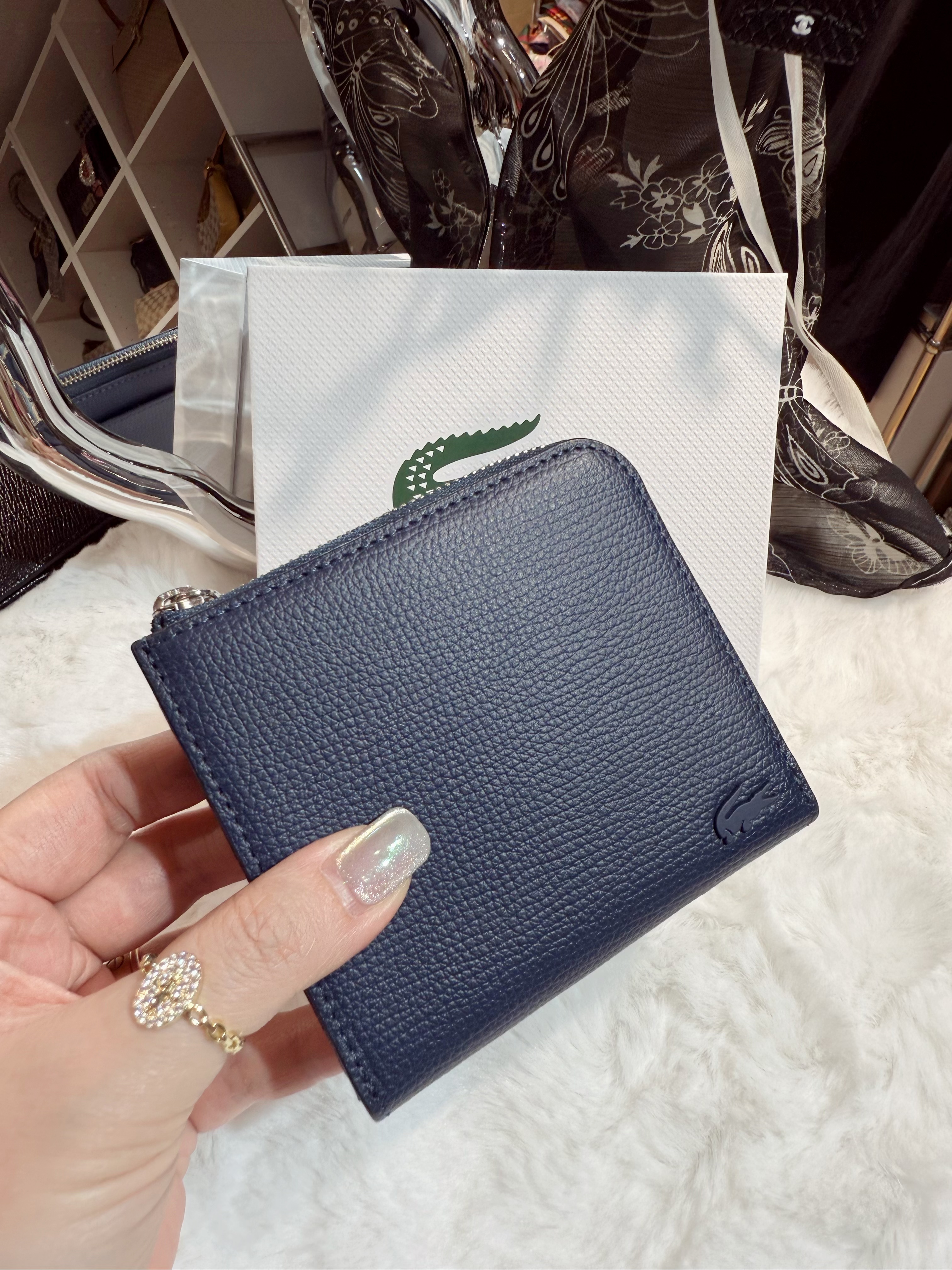 Lacoste wallet navy