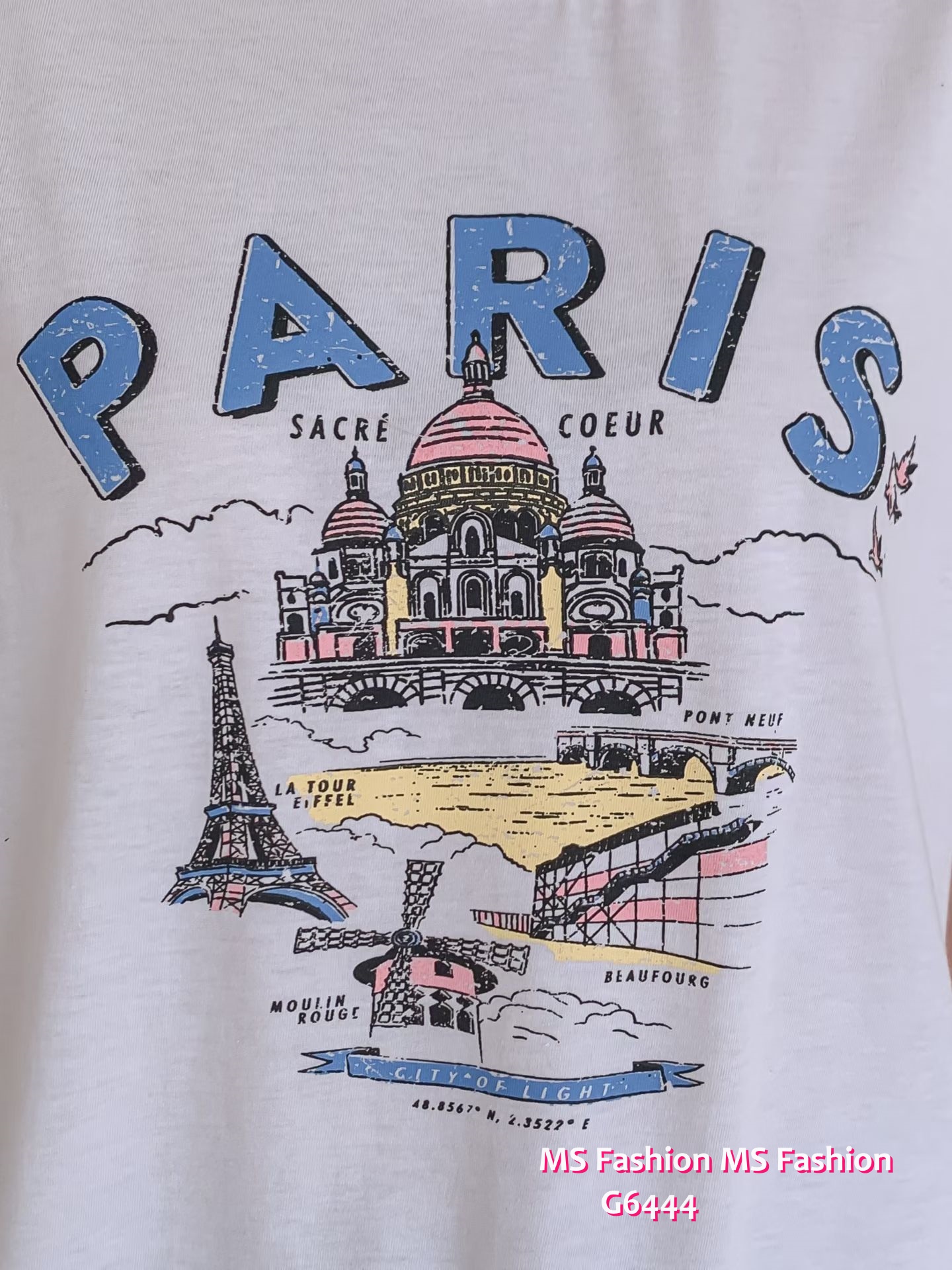 G6444 靚色靚print tee