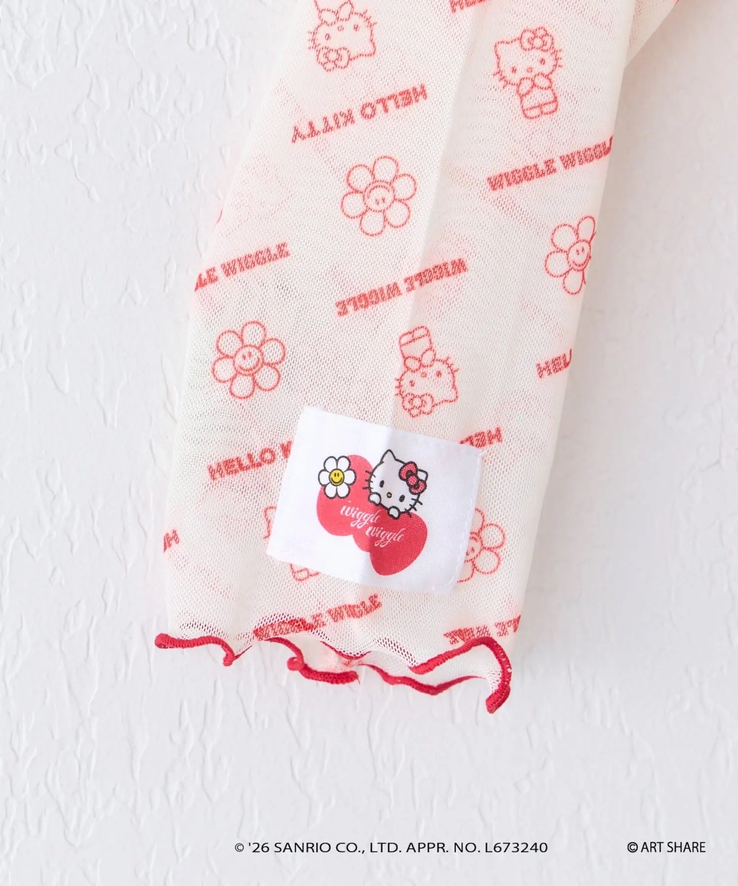 日本預訂📍日本Sanrio x Wiggle Wiggle系列 - 透視長袖上衣 不包郵 2026年11月下旬出貨