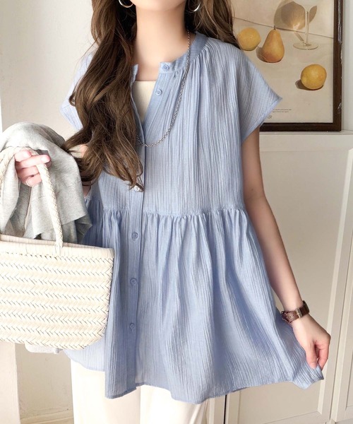 薄紗短袖襯衫【JT038】