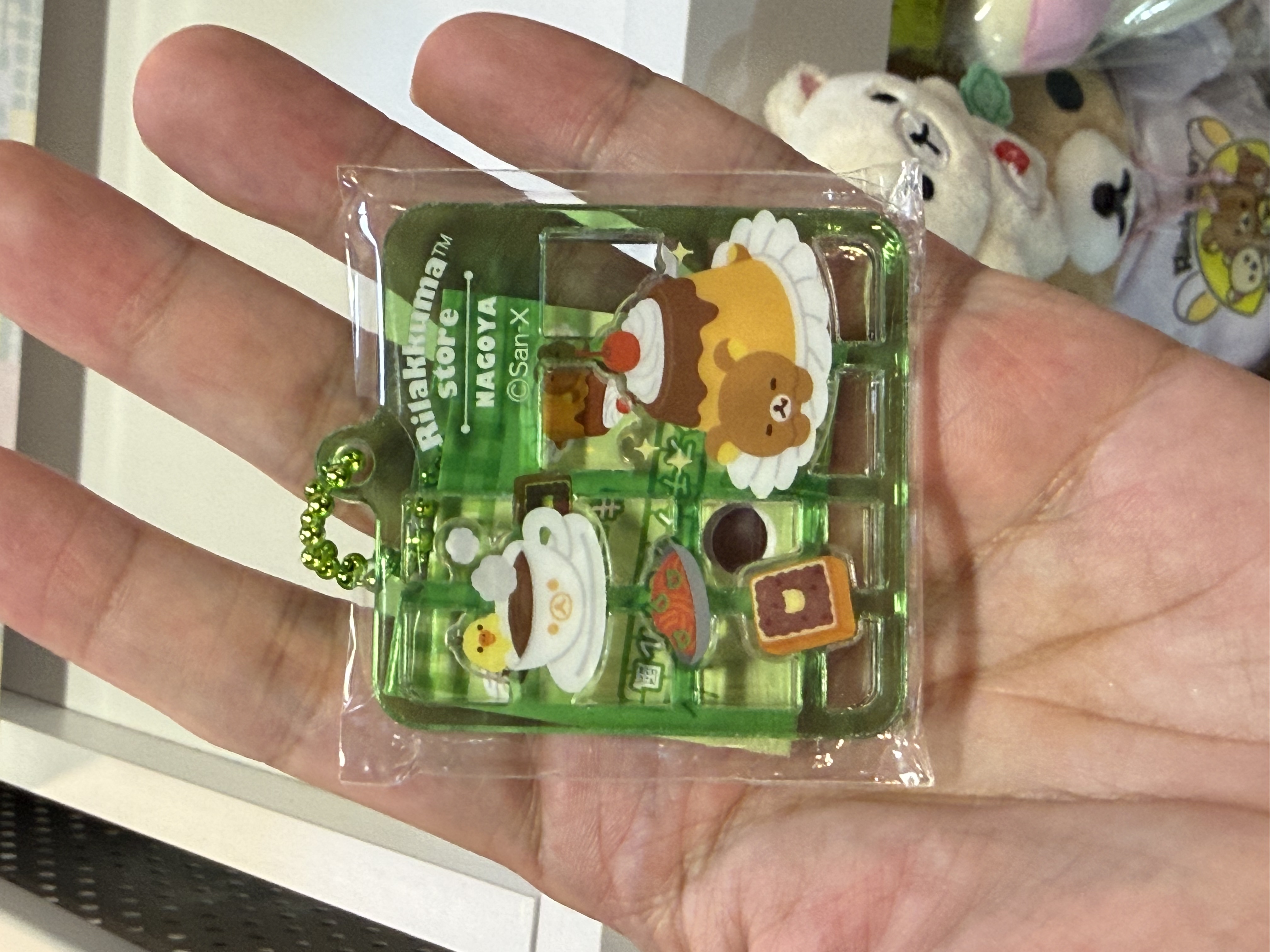 《現貨》全新日本RILAKKUMA 名古屋專店限定塑膠模型式設計匙扣