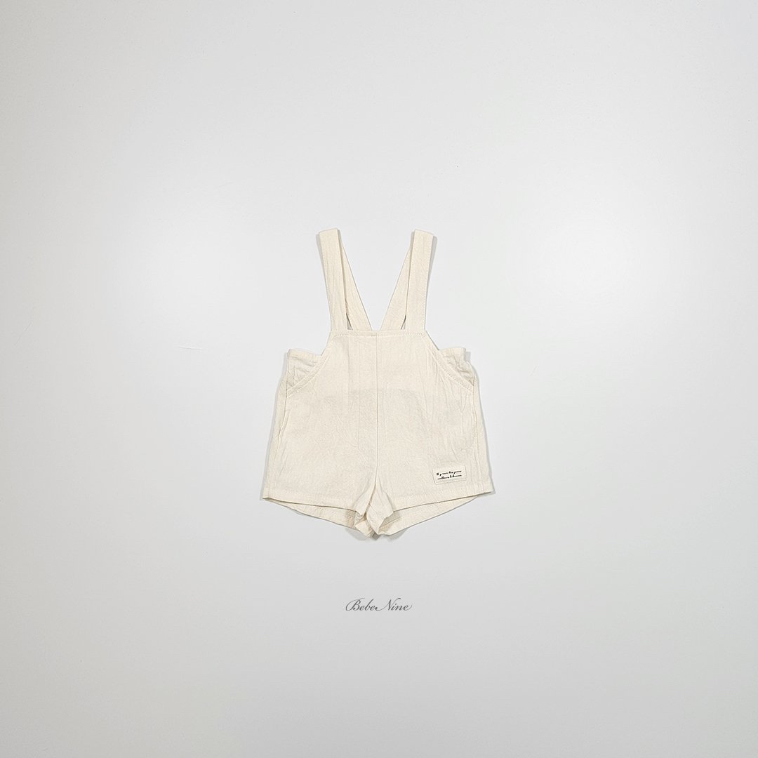 ☀️預訂 韓國直送☀️🇰🇷Bebenine兩色標籤純棉吊帶連身短褲