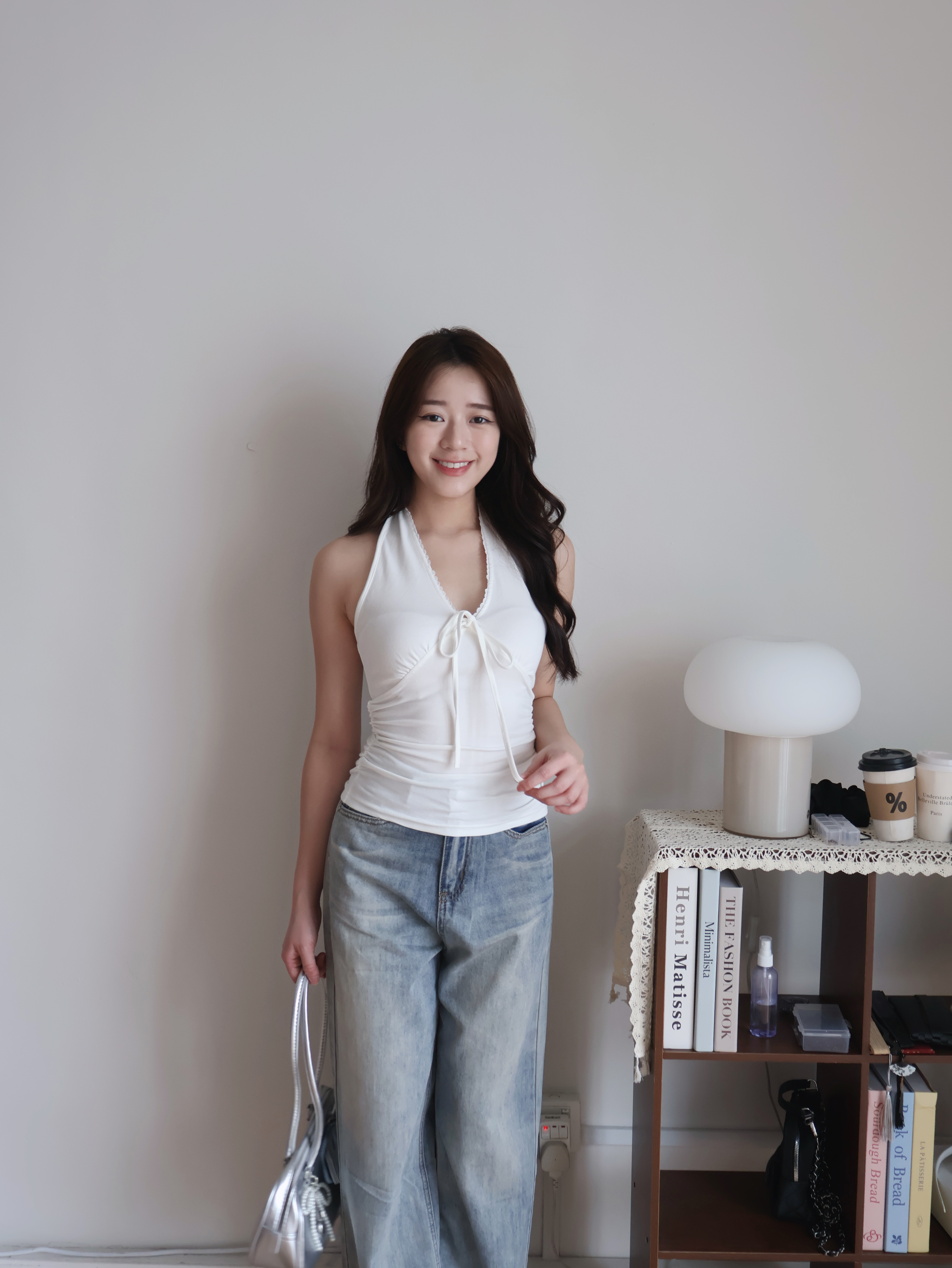 Gracie Halter Top | White