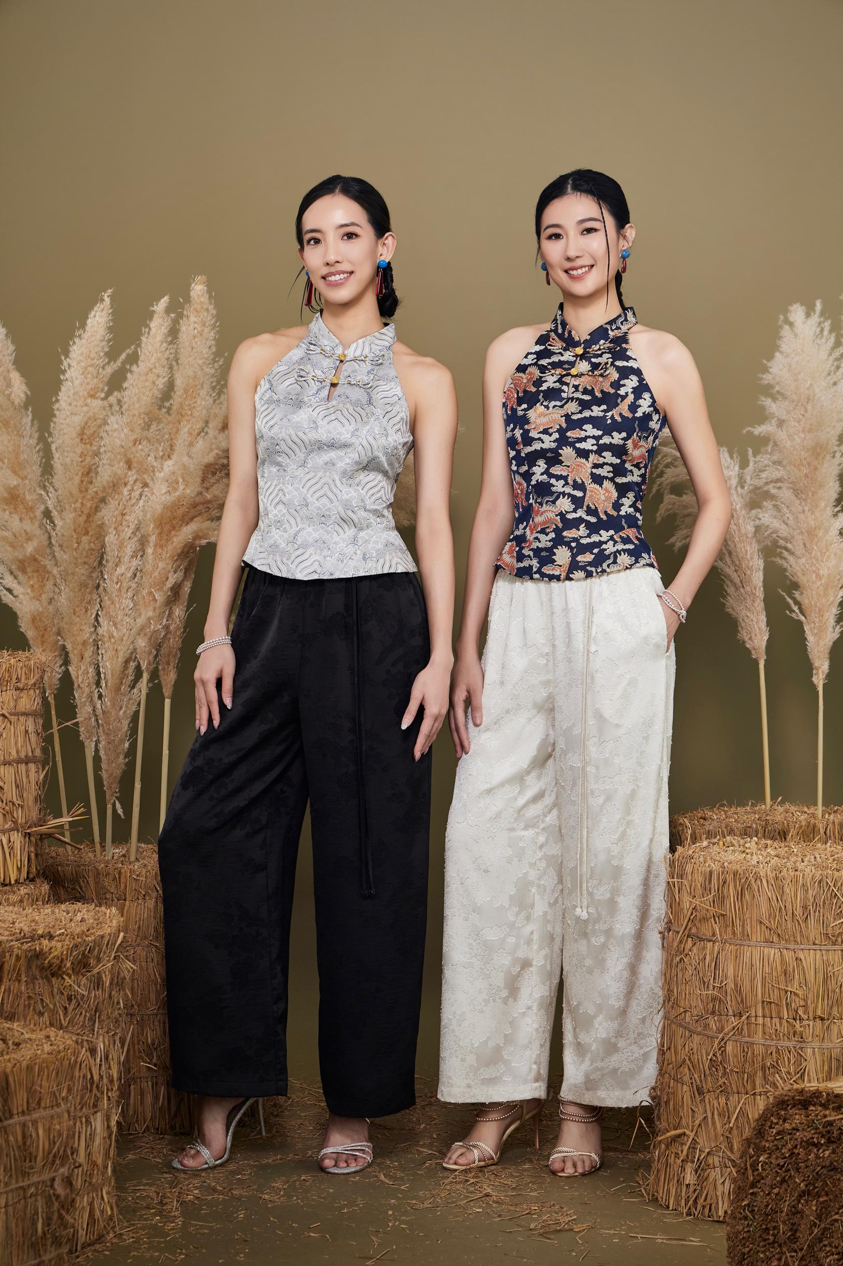 CB2790 HUA YUN CUT-IN PEPLUM CNY TOP