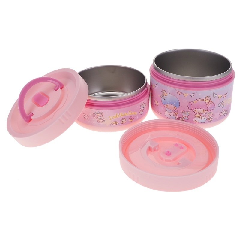 Little Twin Stars 1000ml 不銹鋼保溫飯盒 (附飯盒袋)