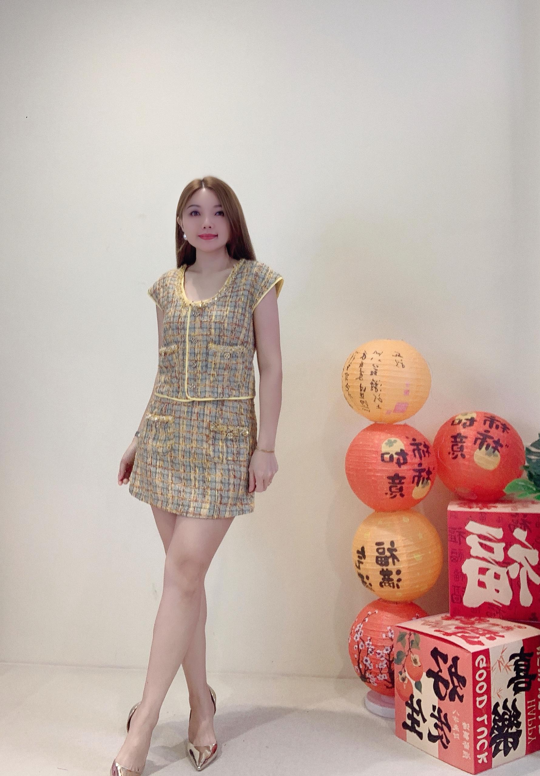 独家无袖小香风上衣 2640