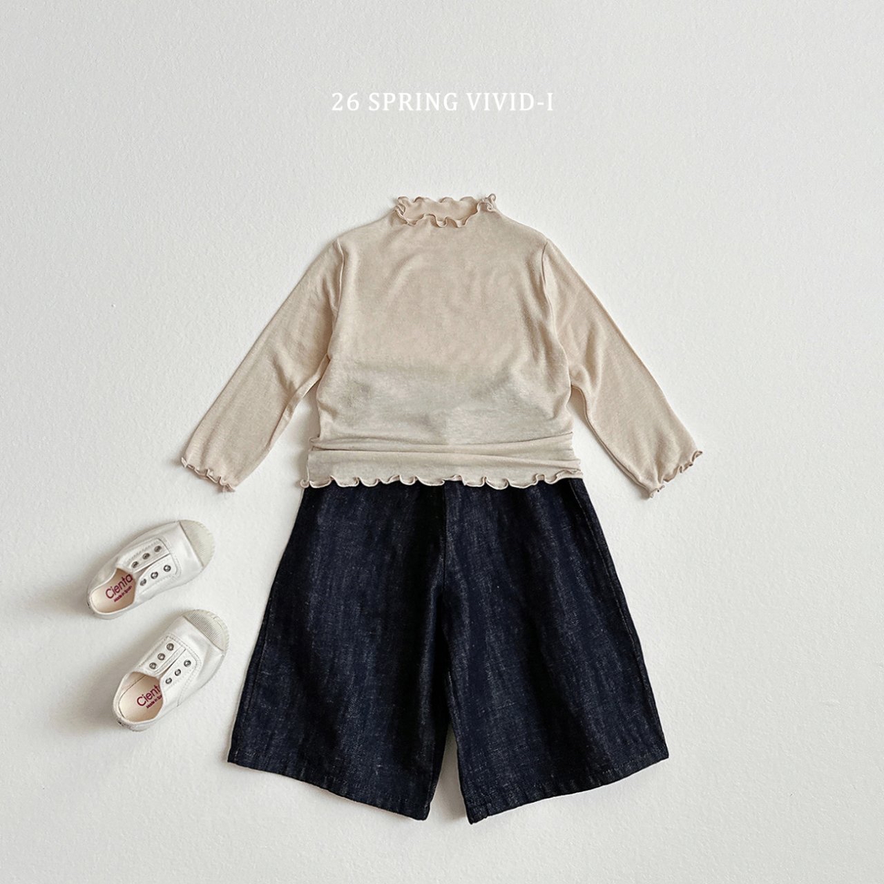 🌸預訂 韓國直送🌸🇰🇷VIVIDI寬版九分闊腳牛仔褲