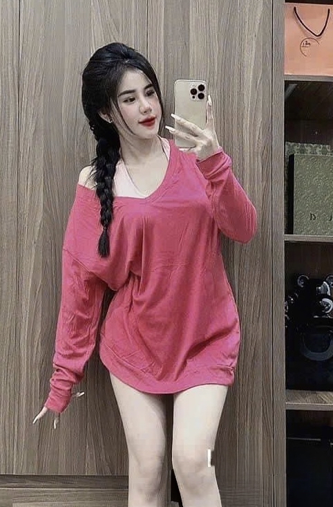 時尚V領寬鬆上衣搭配短褲三件套