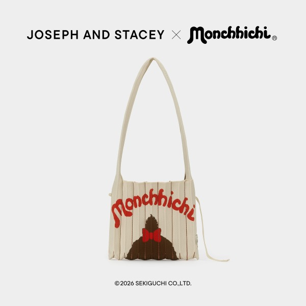 [JOSEPH AND STACEY x monchichi] Lucky Pleats Neat Cross-Body Monchichi (2款)