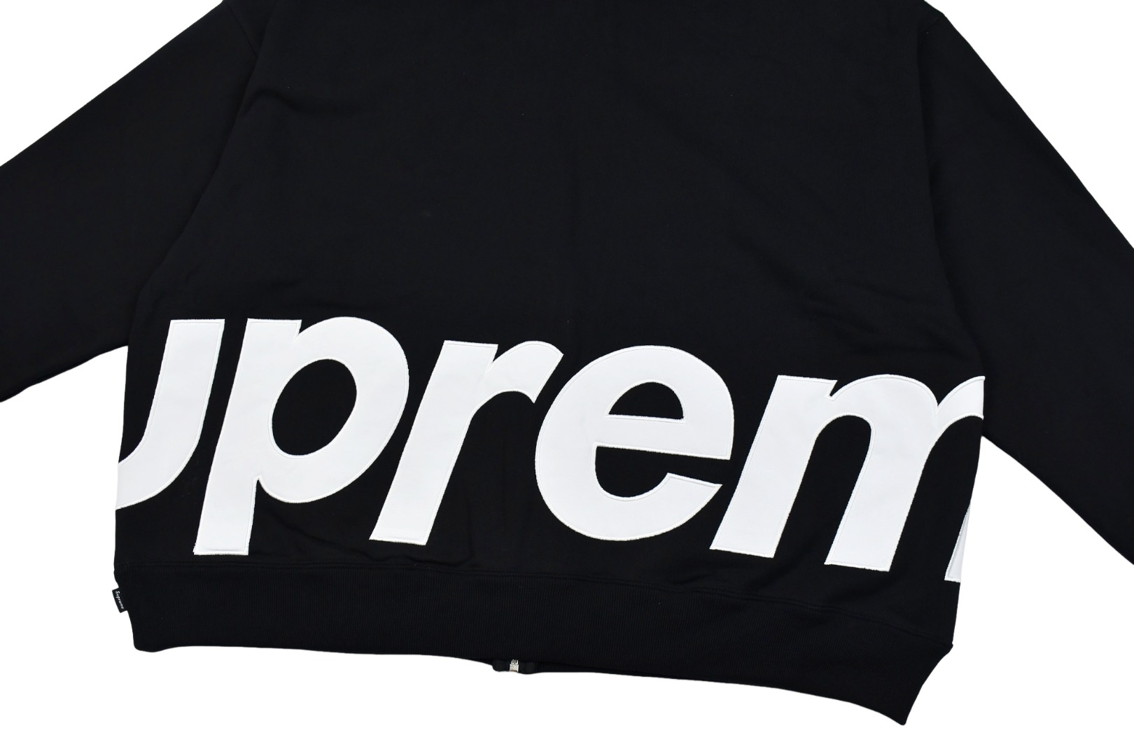 Supreme Big Logo Zip Up Hooded Sweatshirt