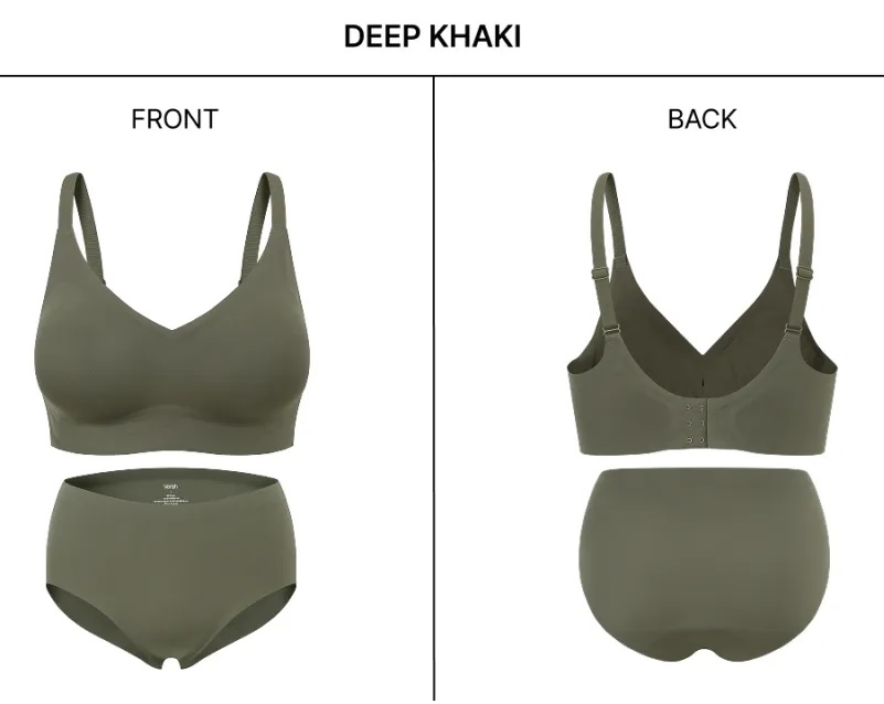 韓國 VERISH Cool Fit Bra Volume Fit Max & Panty Set 涼爽胸圍豐滿剪裁套裝