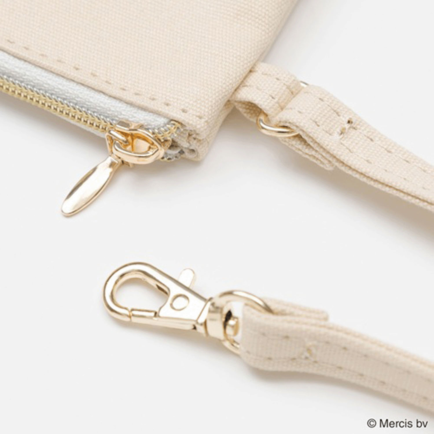 Miffy - 刺繡卡套零錢包 (杏色款)