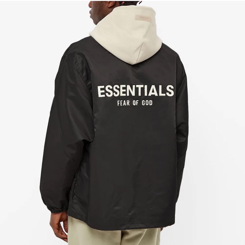 fog essentials coach jacket black S-