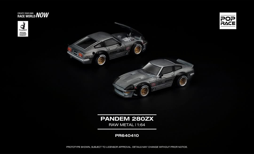 （預訂 Pre Order) POPRACE ( PR640410 ）PANDEM 280ZX RAW METAL