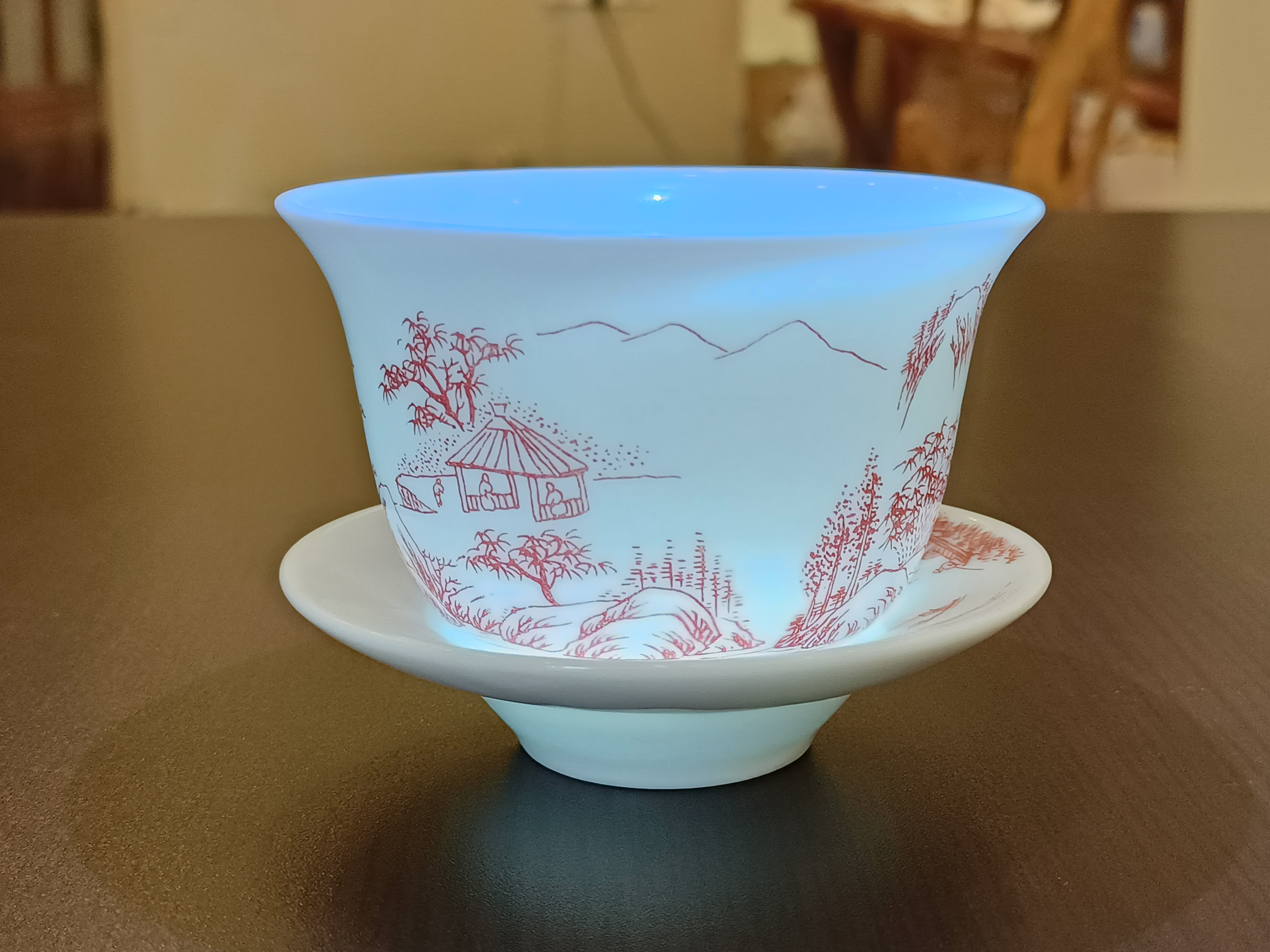 40-中國古董茶杯及茶碟~老瓷薄胎<有需要請聯絡我們 852-6329 6186>