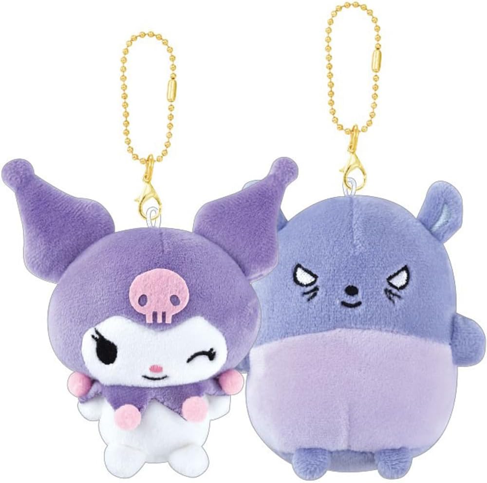 現貨 | 日本 Kuromi & 巴庫磁石臉貼臉公仔掛件