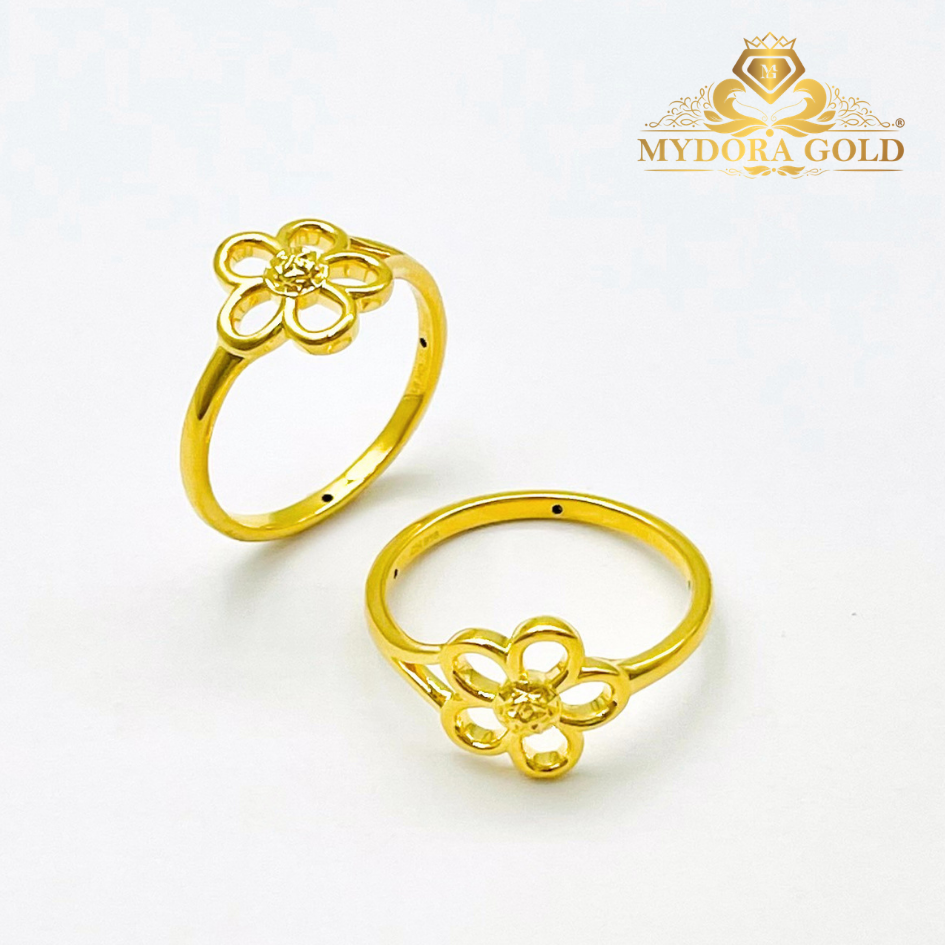 MYDORA Cincin Mini Bunga Daisy Manis (5G) l EMAS 916/22K